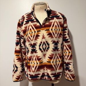 Faherty High Pile Fleece 1/4 Button